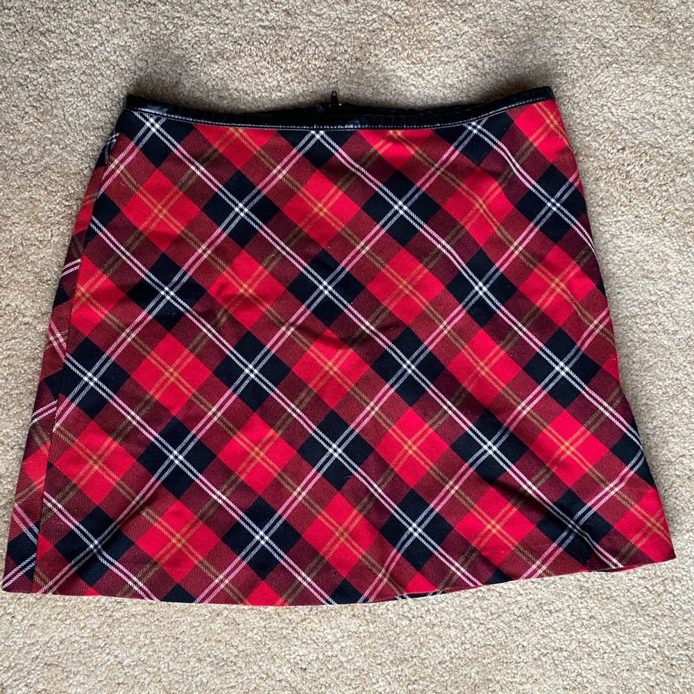 A Byer Plaid Mini Skirt